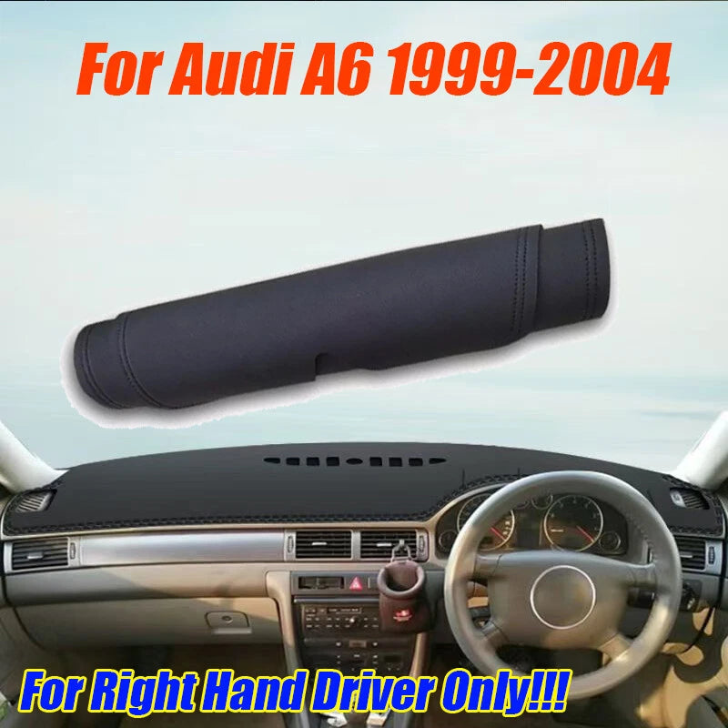 RHD Leather Dashboard Dash Cover Protector Mat Pad for Audi A6 (1999–2004)