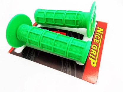 Kawasaki MX Enduro Trail Green Hand Grip Set Left & Right Handlebar Grips