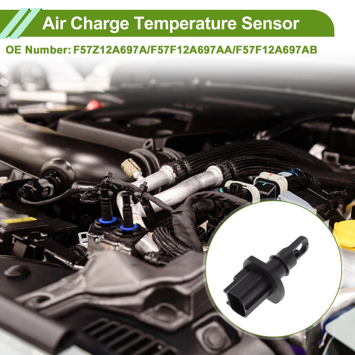 Air Charge Temperature Sensor for Ford Mondeo Mk1 Saloon 1.6i (1993-1996)