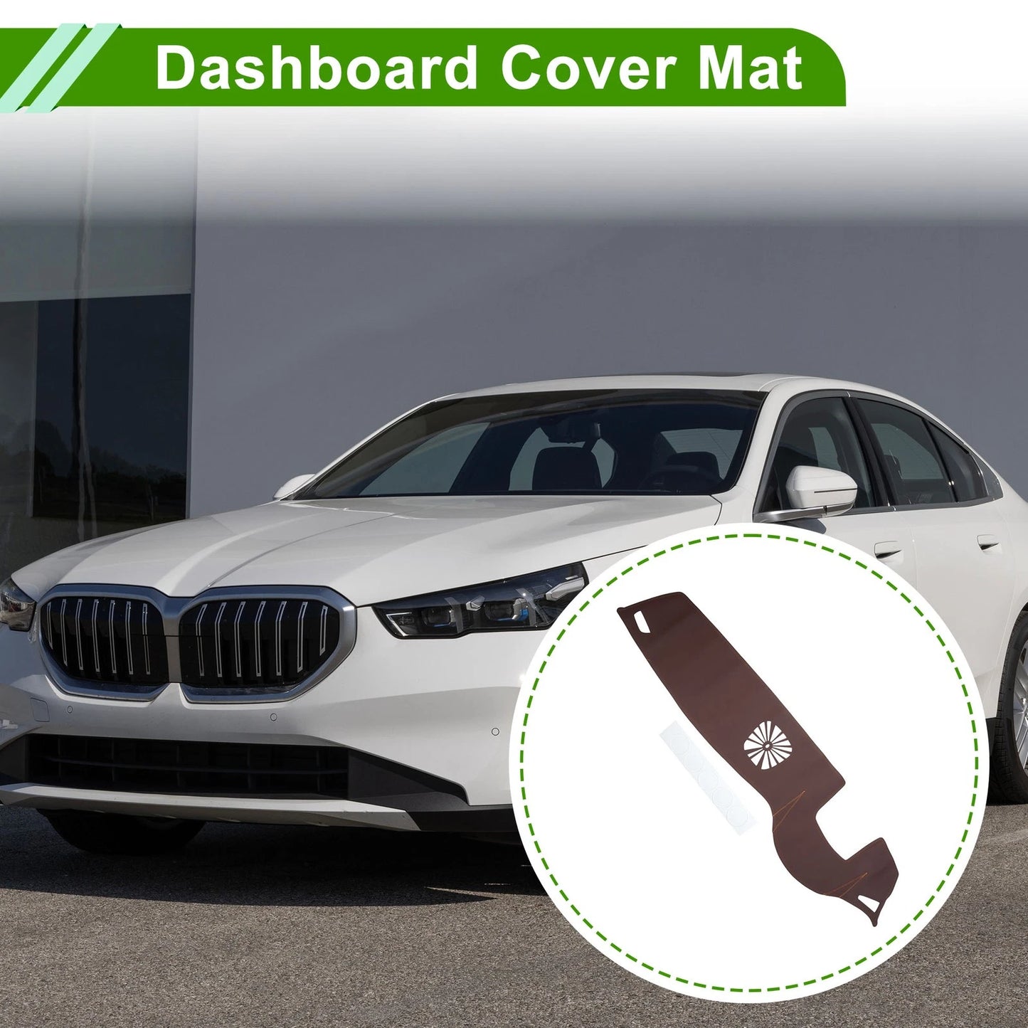 Dashboard Cover Mat for BMW 7 (2009-2014) - Brown