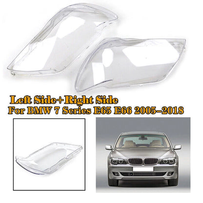 Headlight Replacement Lens Covers for 2005-2008 BMW 7 Series E66 (2005-2008)