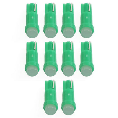 10 x T5 LED Green Dashboard Gauge Bulbs for Car Instrument Lights