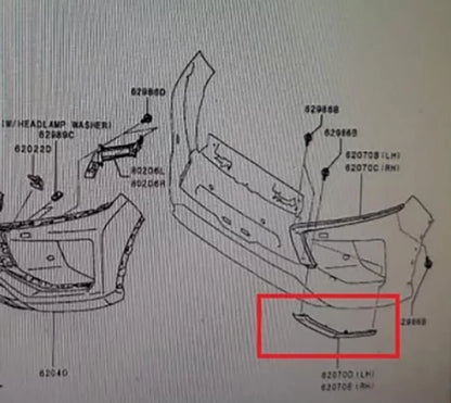 RH Front Bumper Side for Mitsubishi Xpander Cross (2019-2022)
