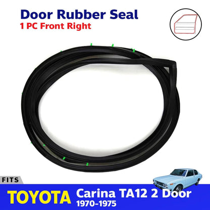 Door Rubber Seal Weatherstrip Right Fits Toyota Carina 1600 TA12 2D 1970-75 D05