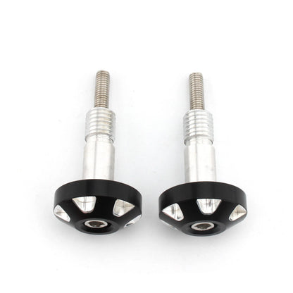Black White Aluminum Handlebar Grip Ends Caps for BMW R18 (2020-2023)