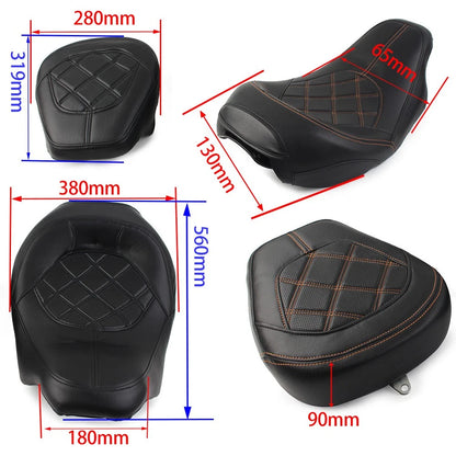 Suture Driver Passenger Seat for Harley Touring Road Glide (2009-2022) Red