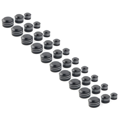 10 x Black CNC Inner 9/11/13mm Motor Bolt Topper Caps for Harley
