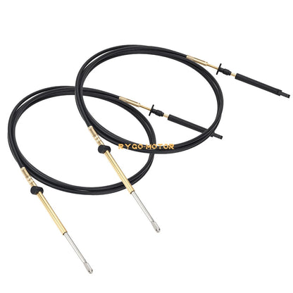 2x Throttle Control Cable for Johnson Evinrude OMC Snap-In Cables (1984–1994)