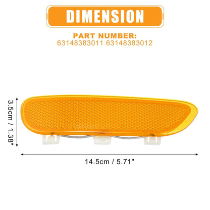 Front Bumper Reflector Side Marker for BMW 325Ci 330Ci 328Ci (2001-2006)