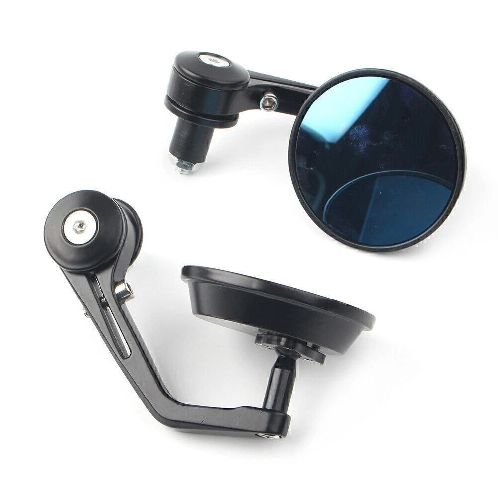 7/8" Handlebar Bar End Rearview Mirrors for Dirt Bike Bobber Cafe