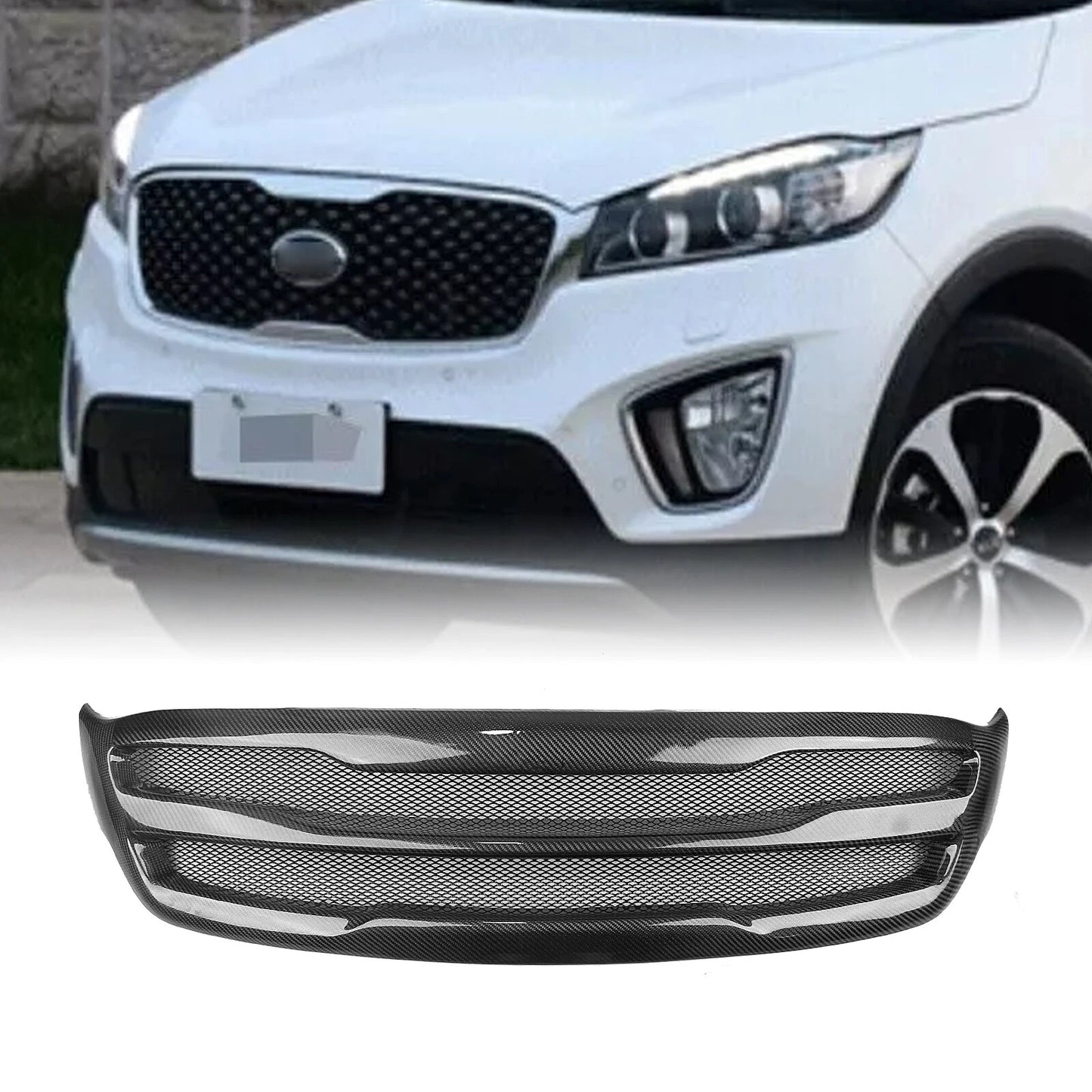 Front Bumper Upper Grille Mesh for KIA Sorento (2015-2017)