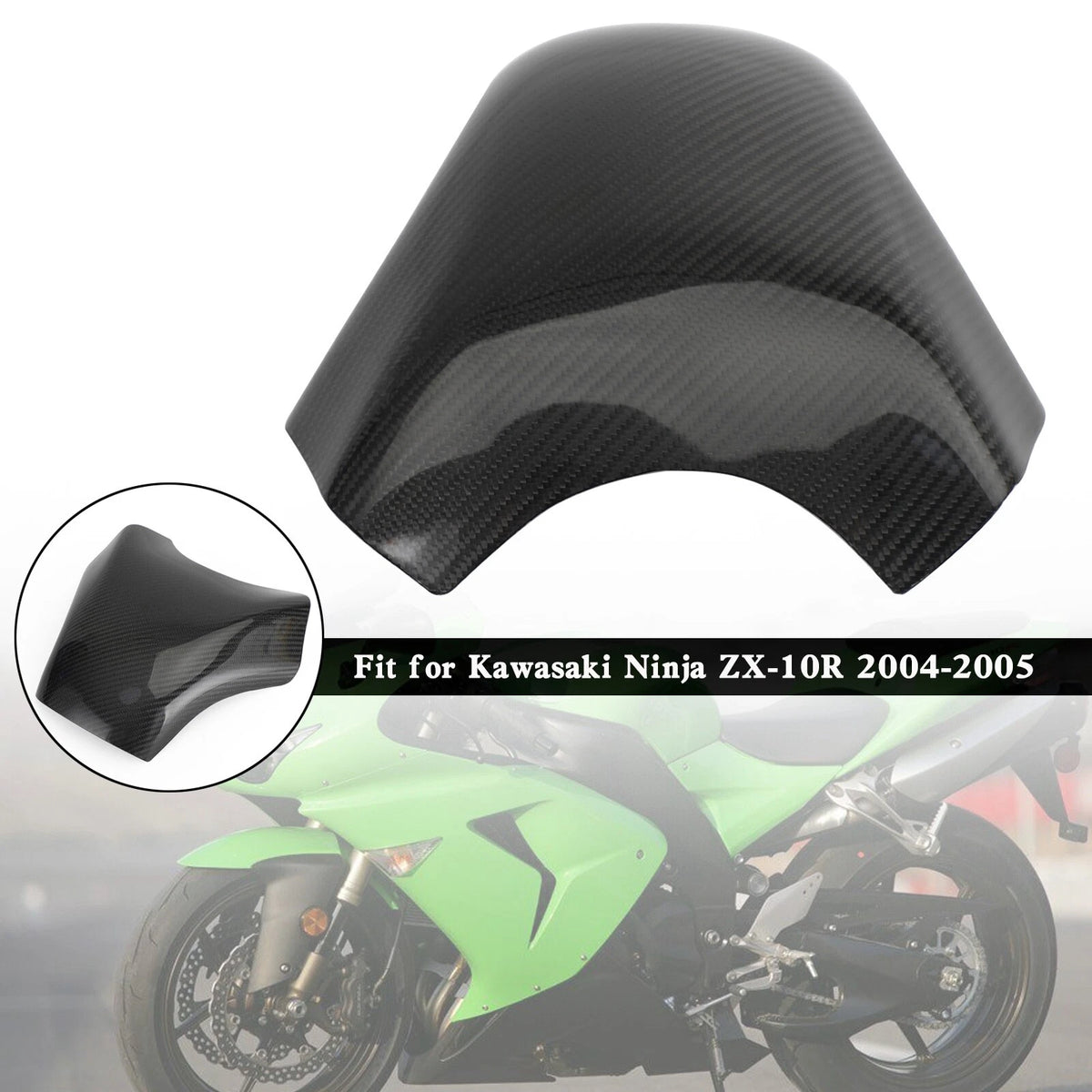 Gas Tank Cover Panel for Kawasaki Ninja ZX-10R (2004-2005) Carbon