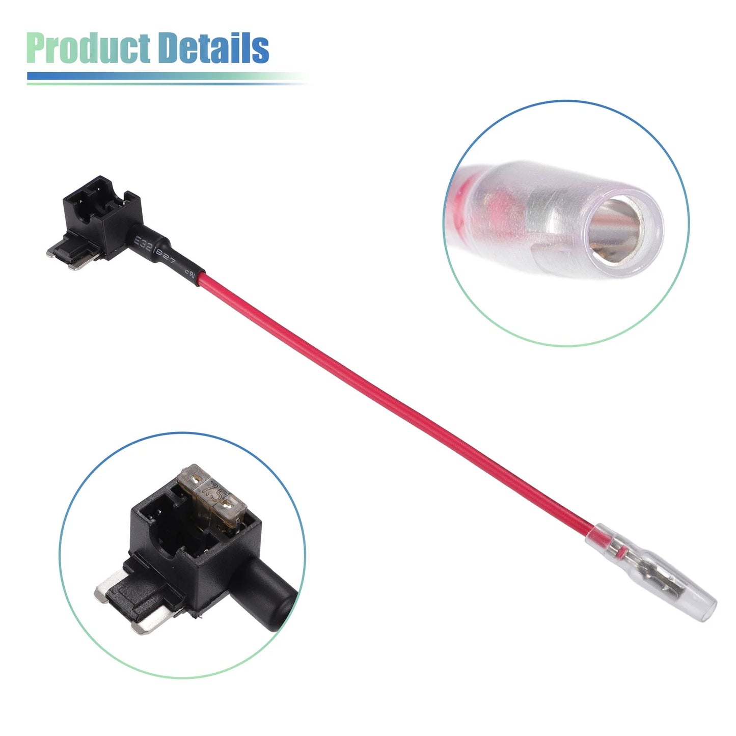 5 x Car Fuse Tap Circuit Adapters w/ 7.5A Mini Blade Fuses for Universal