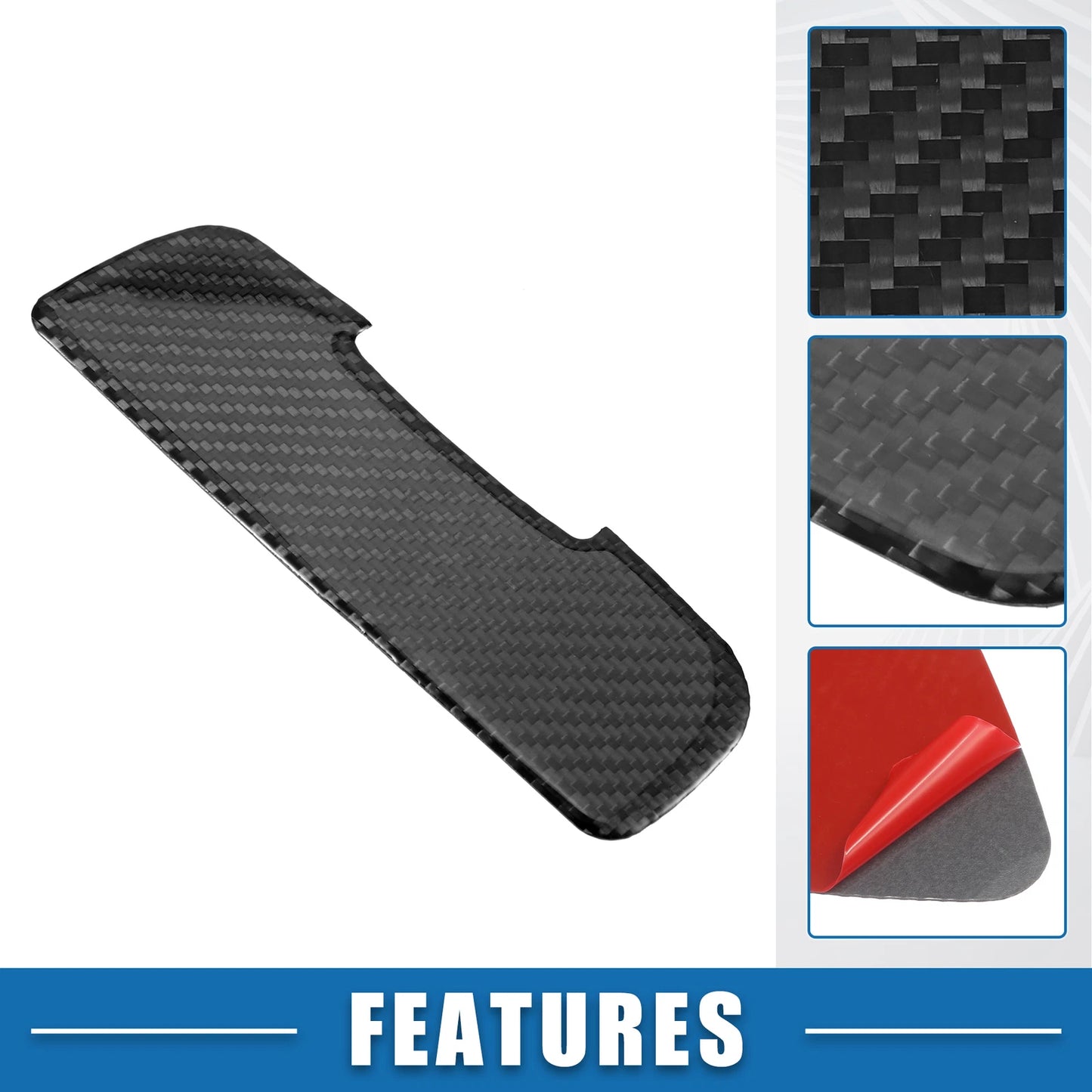 Power Outlet Cover for Chevy Corvette C5 (1998-2004) Carbon Fiber Pattern Black