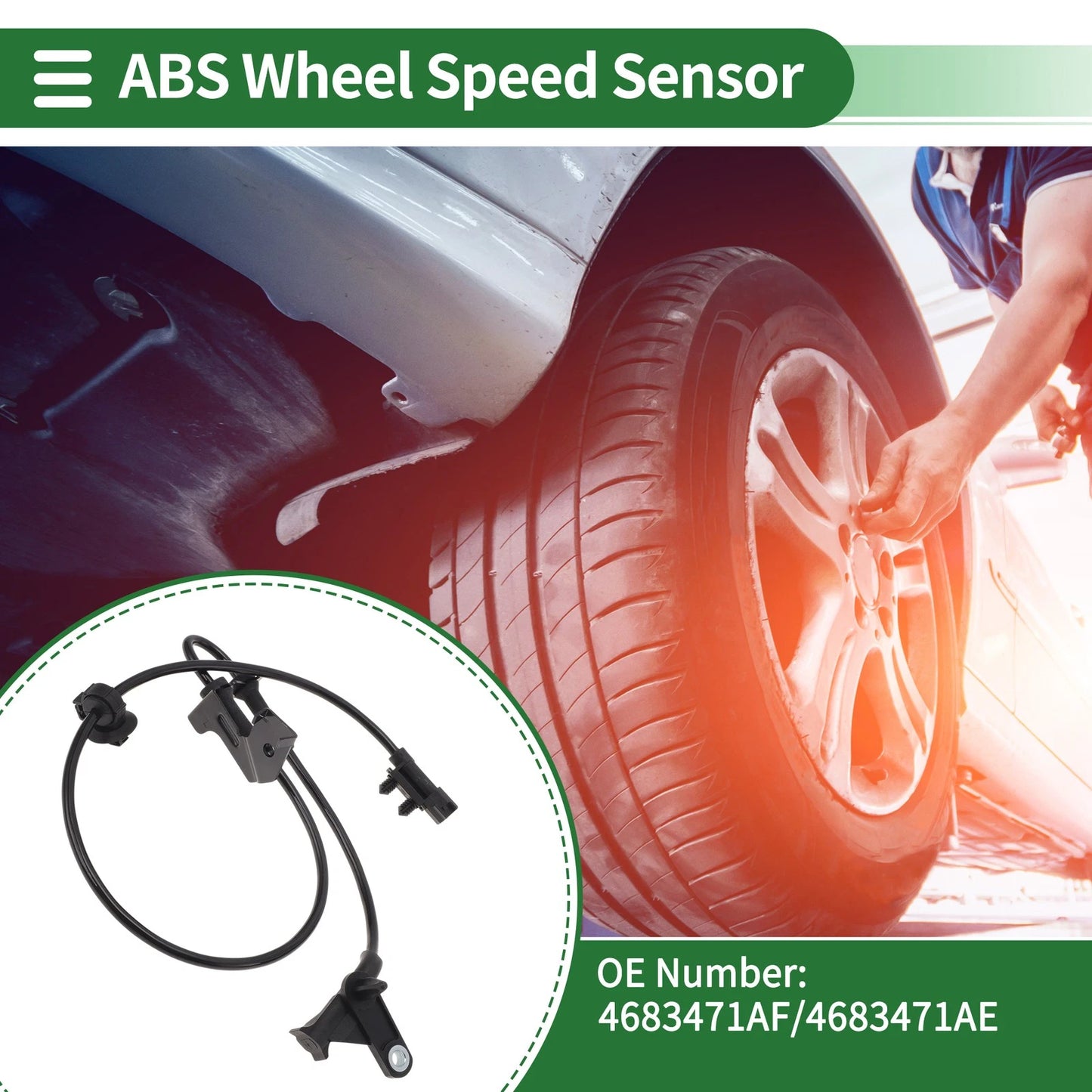 ABS Wheel Speed Sensor for Dodge Caravan Front Left
