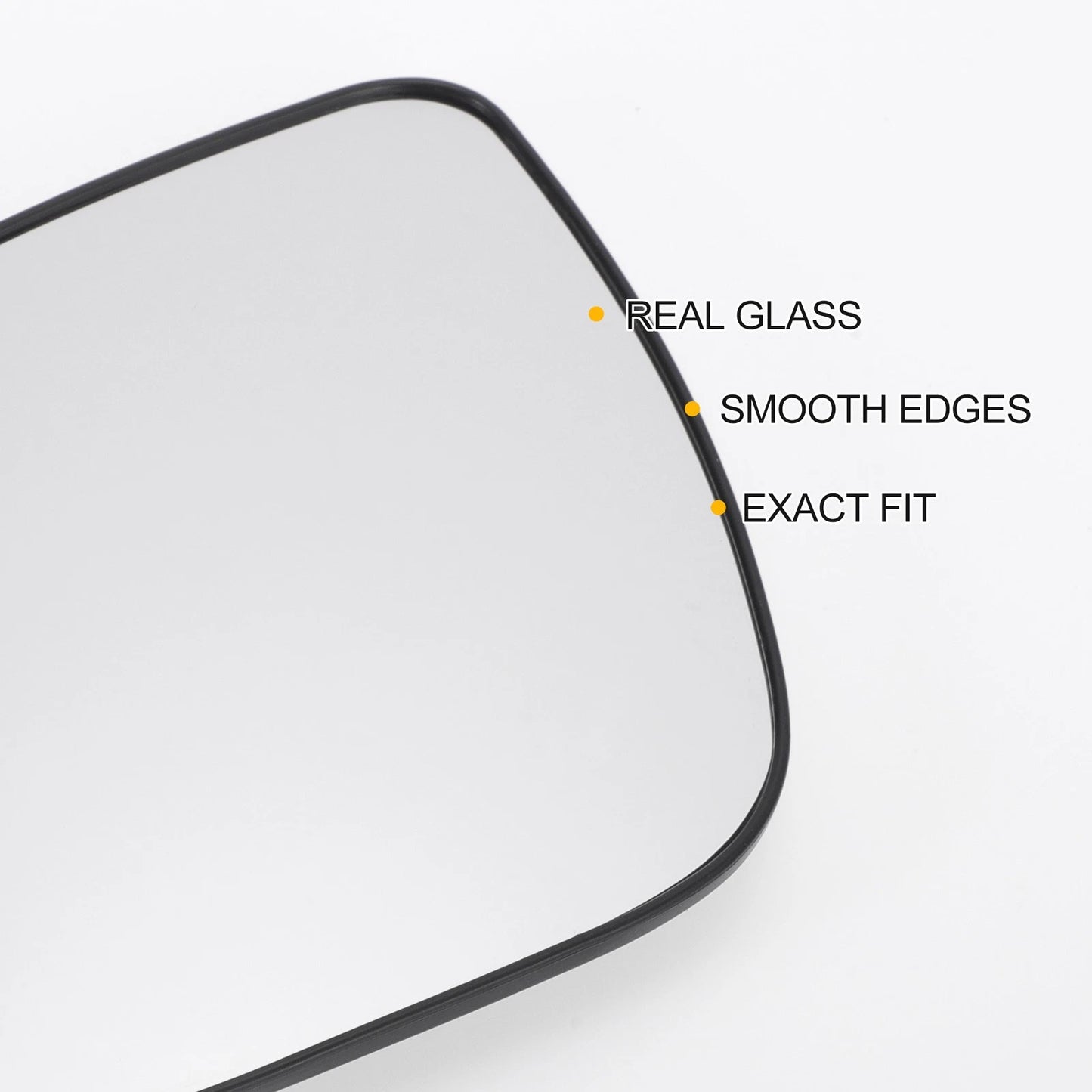 Left Side Heated White Mirror Glass for KIA Rio (2010-2012)