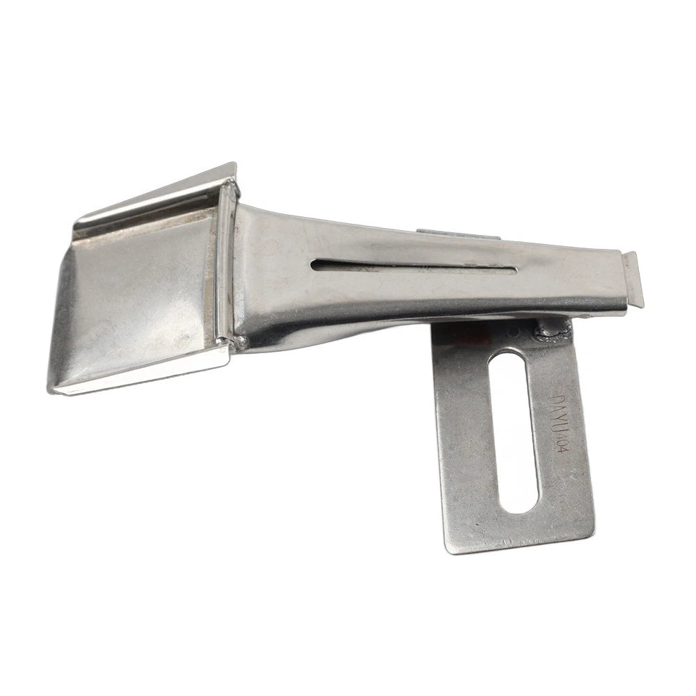 Overlapping Edges Belt Loop Folder for Industrial Two Needle Sewing Machine