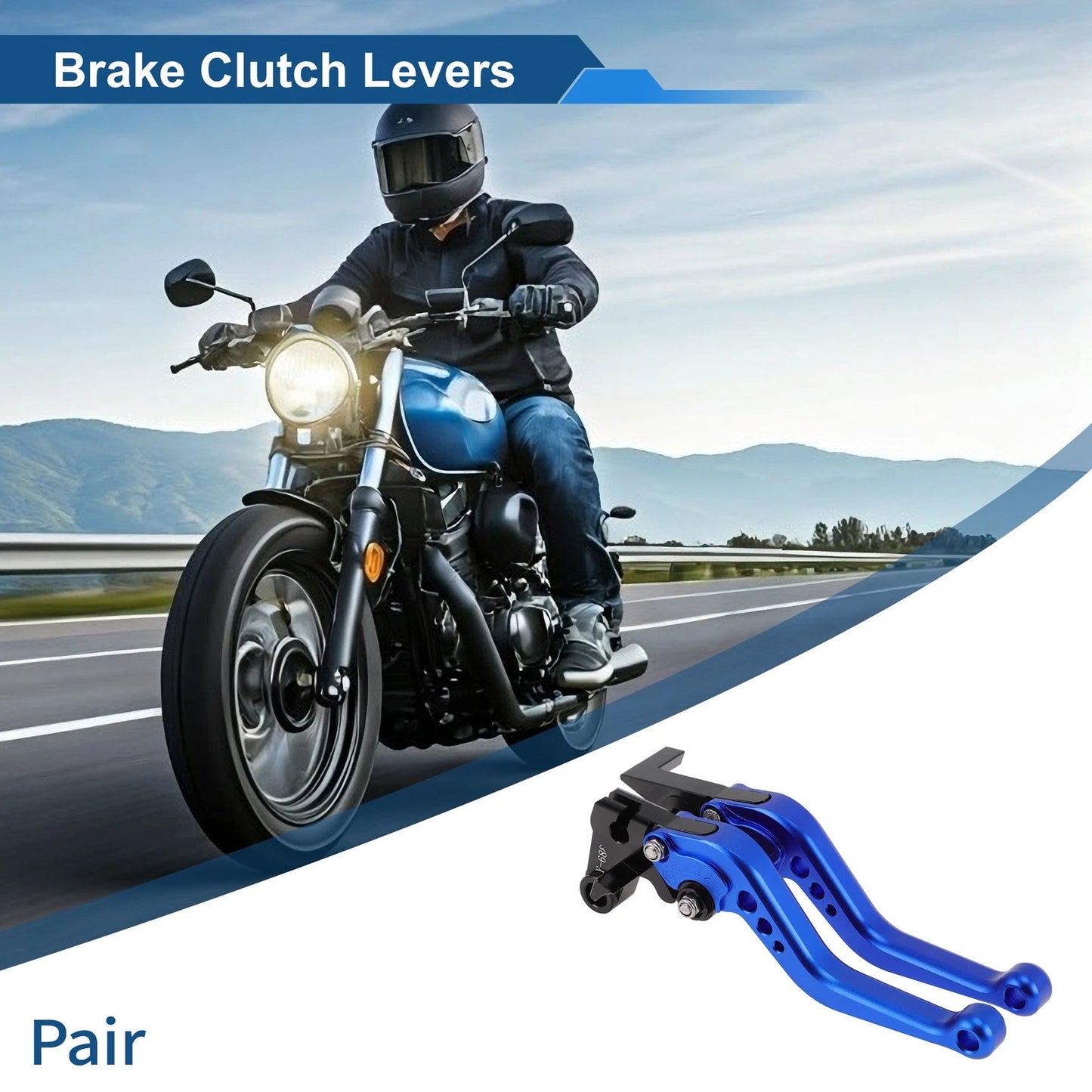 1 x Adjustable Short Brake Clutch Lever for Yamaha Tenere 700 (2019–2024)