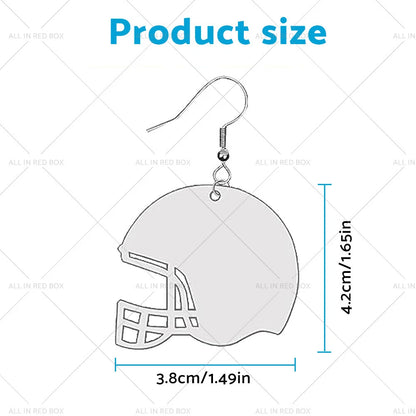 48PCS Double-Sided Sublimation Helmet Blanks w/ Hook & Jump Ring