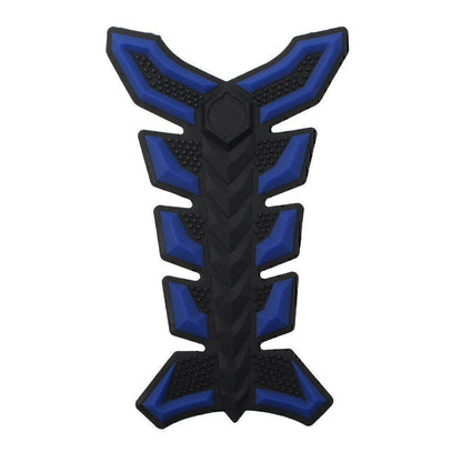 3D Blue Gas Fuel Oil Tank Pad Decal Sticker Protector for Universal Fish Bone
