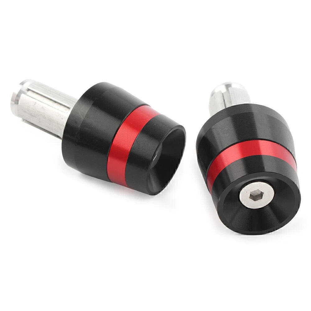 26mm Handlebar Grips for Harley BMW Ducati Honda - Red (Fits Various Models)