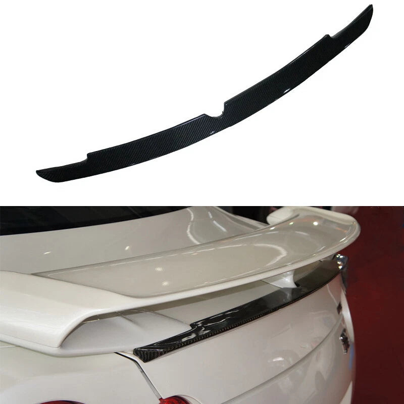 Real Carbon Fiber Rear Trunk Spoiler Wing Lip For Nissan GT-R GTR R35 2009-2016