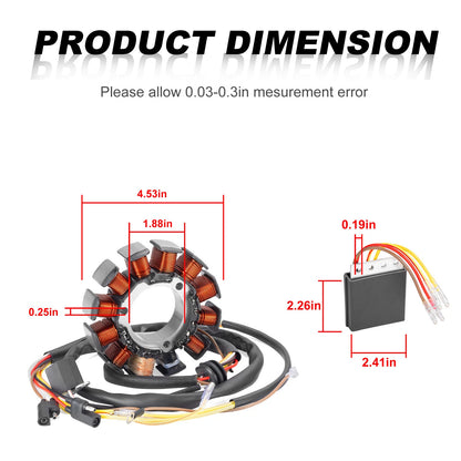 Stator & Regulator Rectifier & O-ring for Polaris Ranger 500 6x6 (2000-2001)