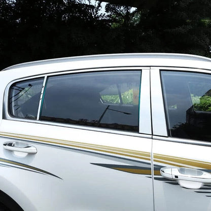 4PC Chrome Pillar Posts Door Trim for 2007-14 Cadillac Escalade ESV EXT