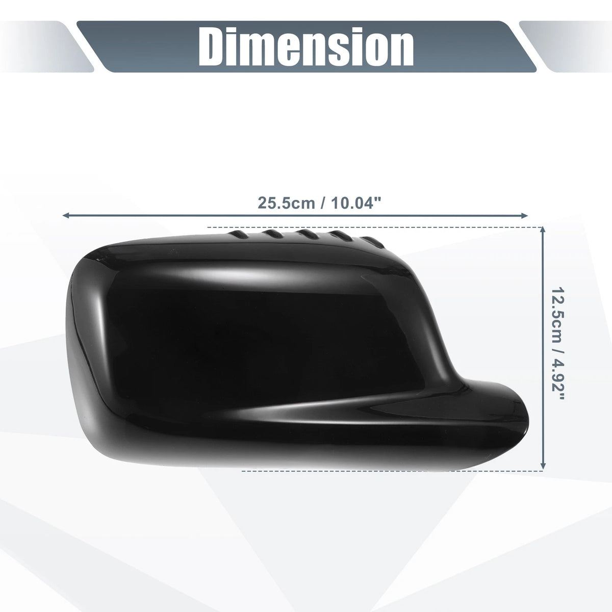 Right Side Mirror Cover Cap Gloss Black for BMW 3 Series, 7 Series (2000-2006)