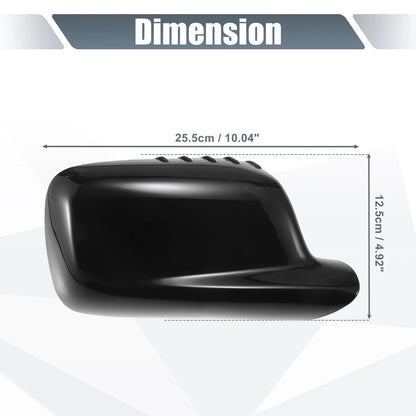 Right Side Mirror Cover Cap Gloss Black for BMW 3 Series, 7 Series (2000-2006)