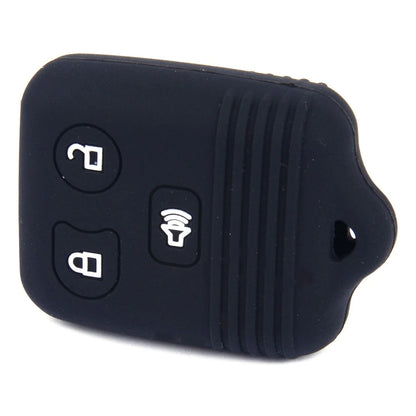 Black 3 Button Silicone Key Cover Case for Ford F-150, Mercury, Lincoln, Mazda
