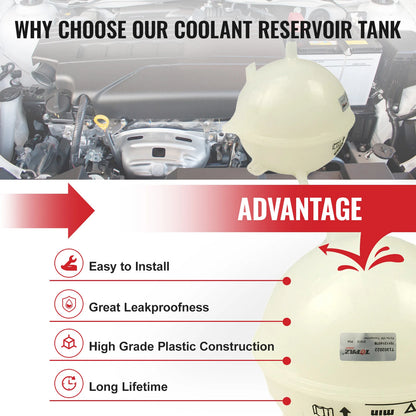 Coolant Expansion Tank for VW T4 Transporter Caravelle Bus Van (1990-2003)