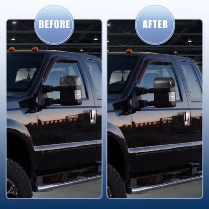 Car Door Rearview Mirror Cap Cover Black for Ford Excursion (2001-2005)