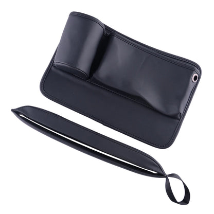 Left Side Gap Filler Phone Holder Organizer for Car Seat - Black