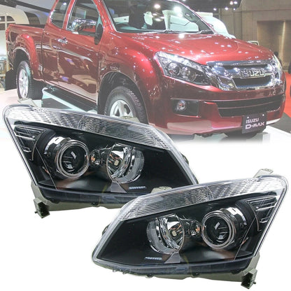 Left Right Projector Headlamps for Isuzu D-Max V-Cross (2012-2015)