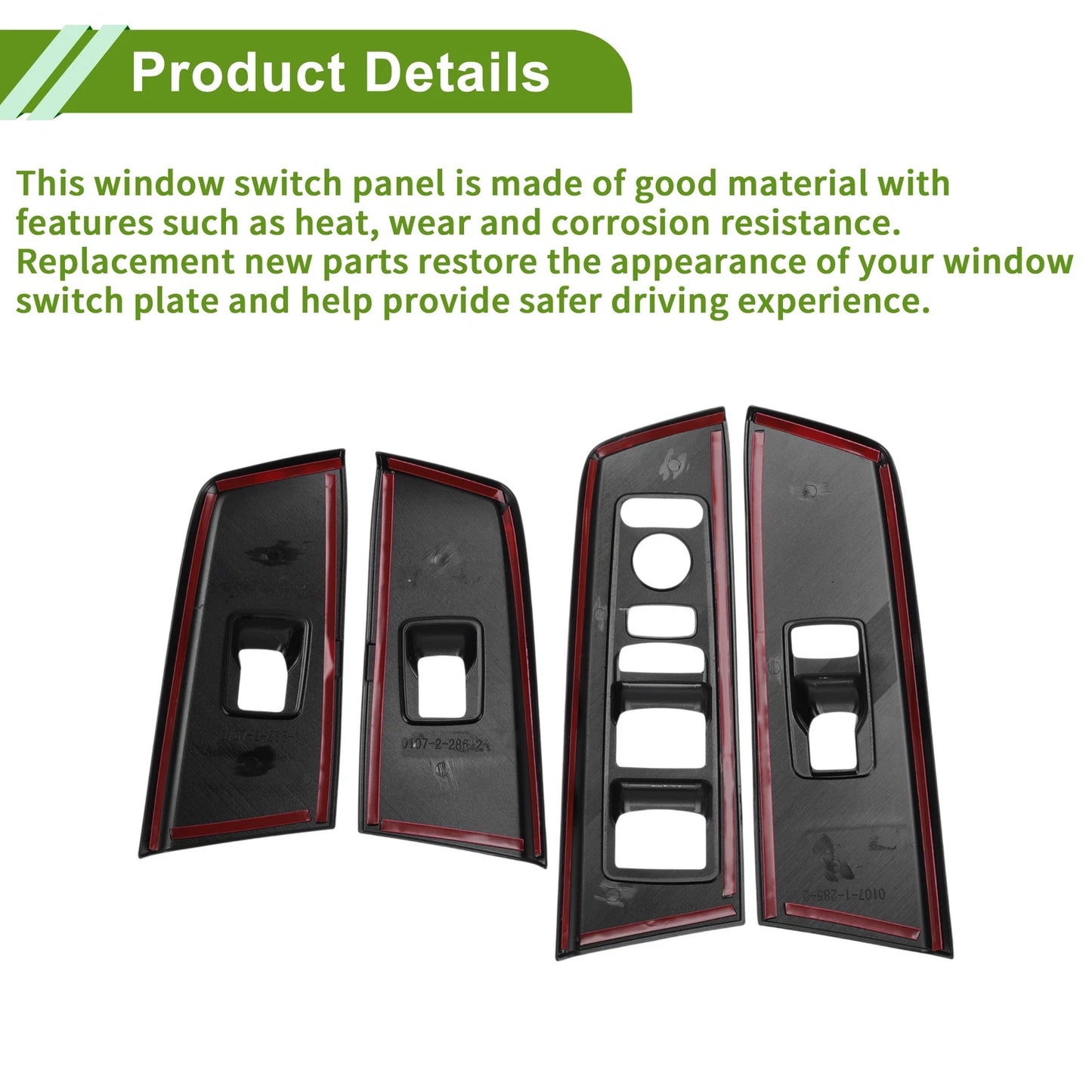 4 x Window Switch Bezel Covers for Honda CR-V (2023-2025)