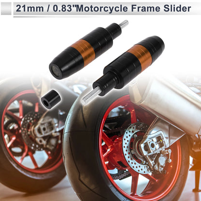 8mm Aluminum Alloy Motorcycle Slider Frame 2 x for Make Model