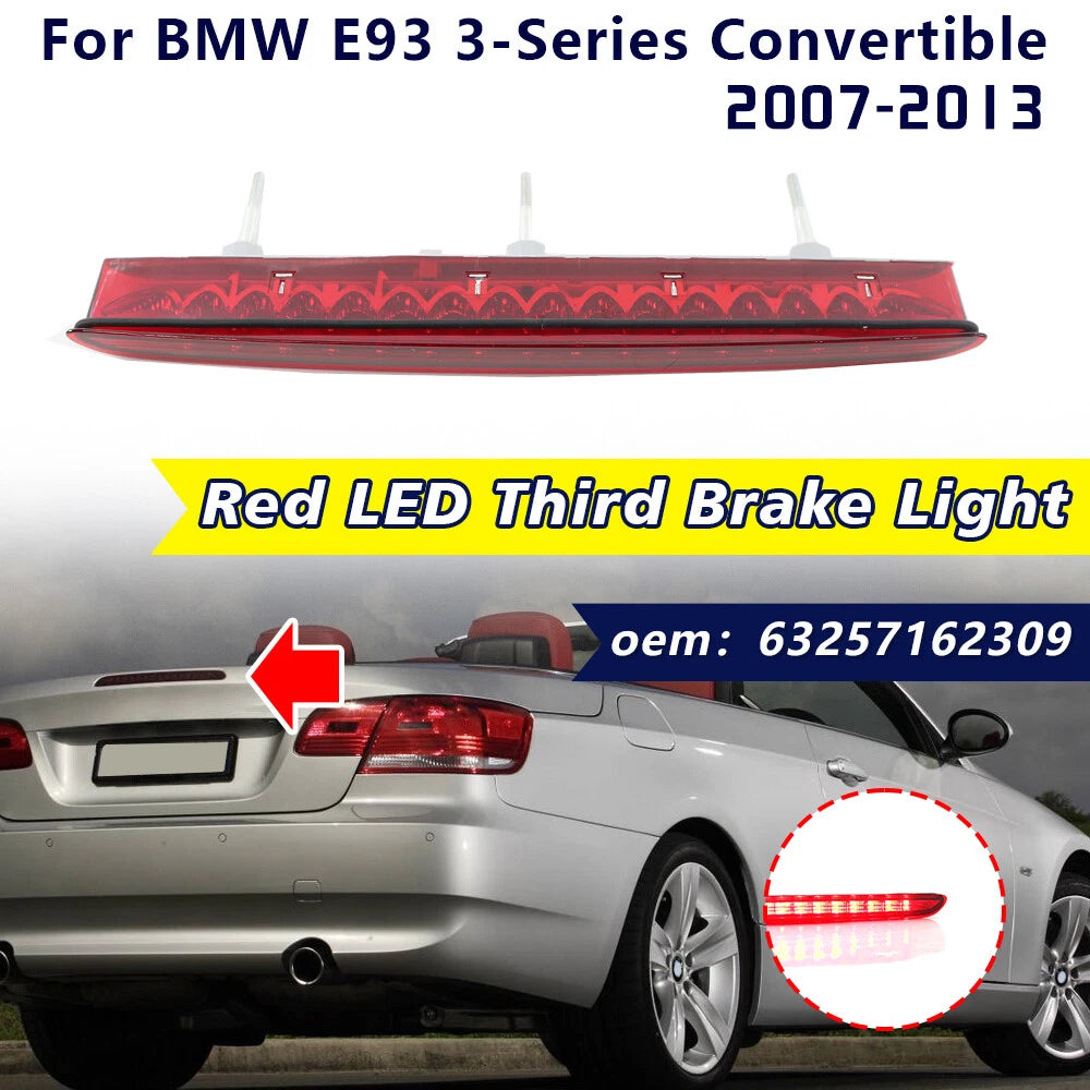 Third Brake Center High Mount Stop Light for BMW E93 Convertible (2007–2013)