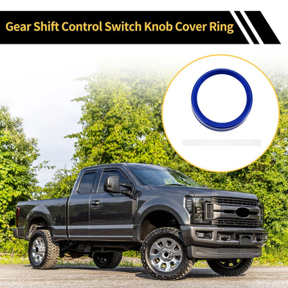 Gear Shift Control Knob Cover Ring for Ford Maverick (2022) - Blue 1 x Pc