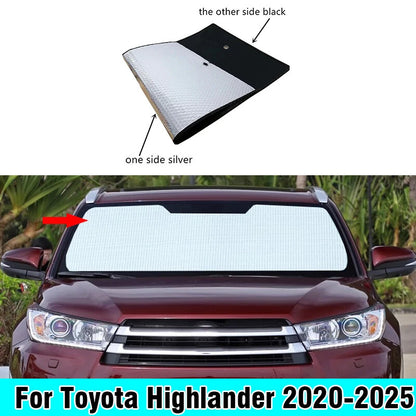 Front / Windshield / Privacy Sunshade for Toyota Highlander (2020–2025)