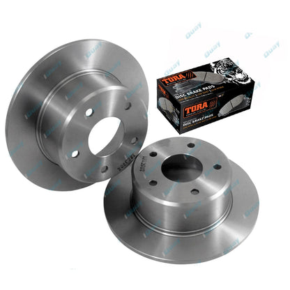2 Rear Disc Rotors + Brake Pads for Toyota Lexcen VN VP VR VS 91~97 V6 non IRS