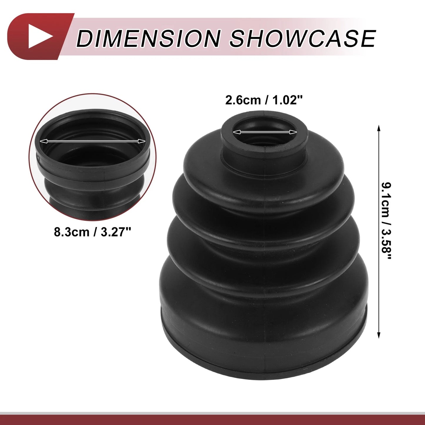 Inner CV Joint Boot Kit with Clamps for Honda Accord (2005-2007)