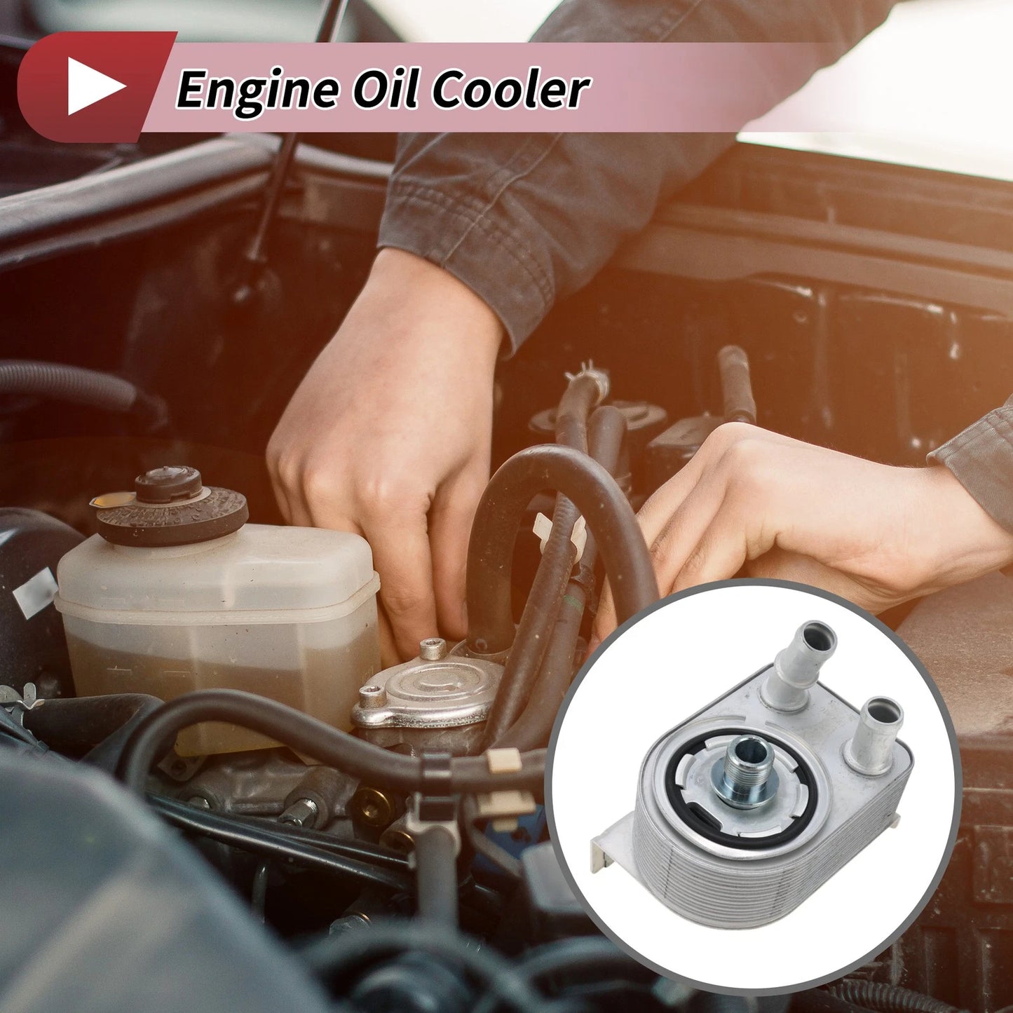 Engine Oil Cooler  (2010-2015) - 1 x Transmission Oil Cooler