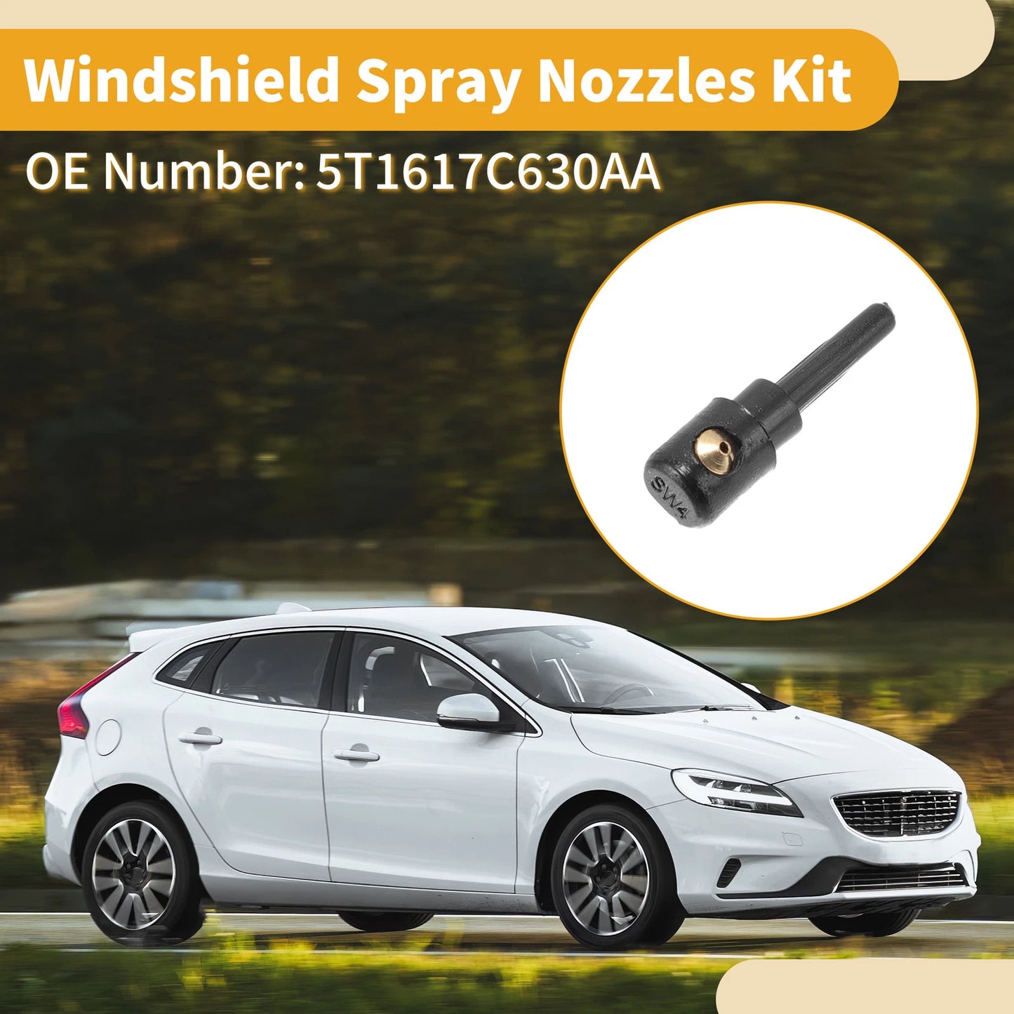 Windshield Washer Nozzle Kit for Ford Tourneo Connect (2002-2013)