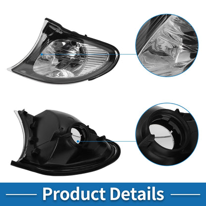 1 Pc Left Corner Signal Light Cover for BMW 3 Series (2002-2005)