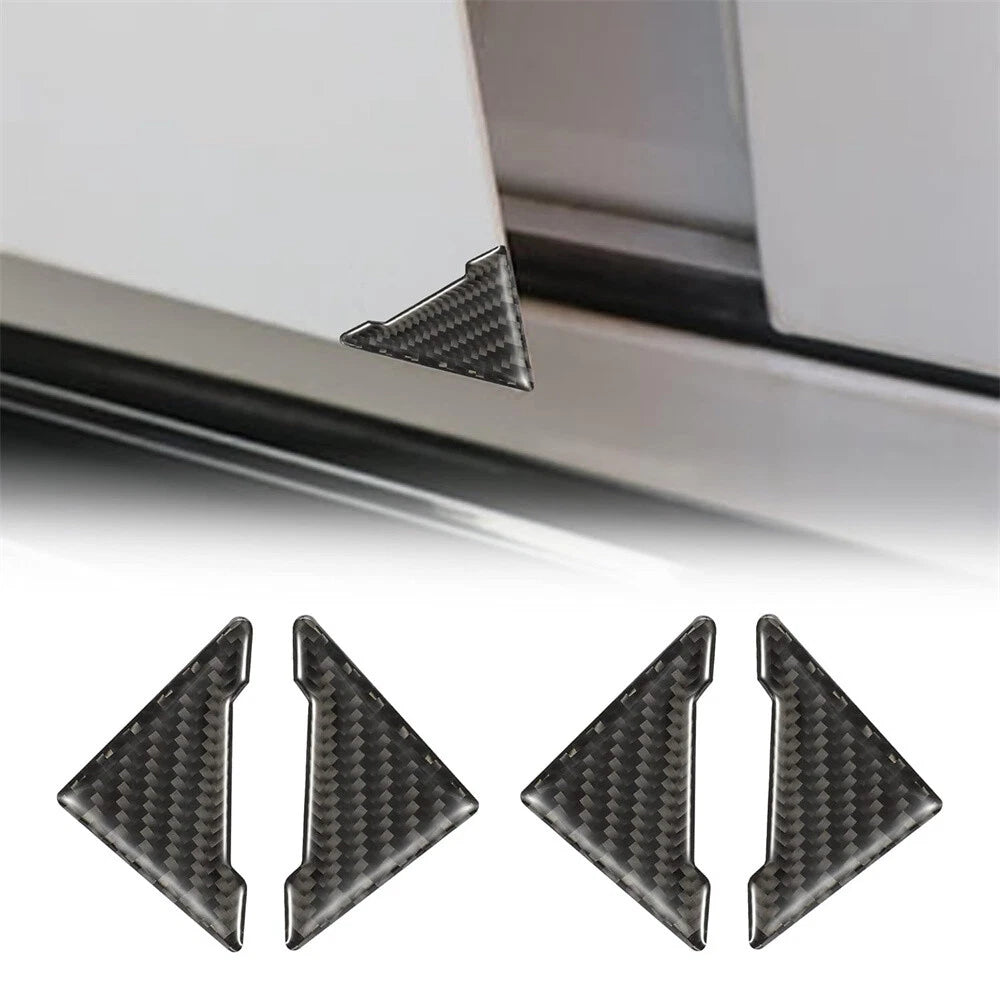 4 x Carbon Fiber Texture Door Corner Anti-Collision Trim for SUV Truck