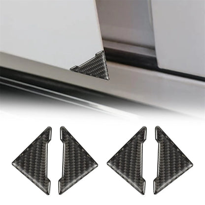 4 x Carbon Fiber Texture Door Corner Anti-Collision Trim for SUV Truck