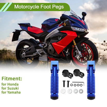 Motorcycle Foot Pegs for Honda/for Suzuki/for Yamaha Rear Brake Pedal Blue