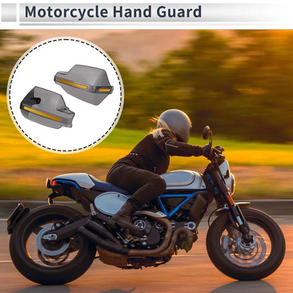 Universal Hand Guard Knuckle Protector for Motorcycle Black Plastic