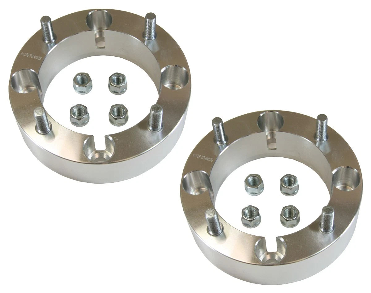 2 x ATV Wheel Spacers 4in Total Spacing 4/156 Bolt Pattern M12x1.25 Studs